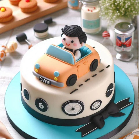 car cake design for Birthday Boy