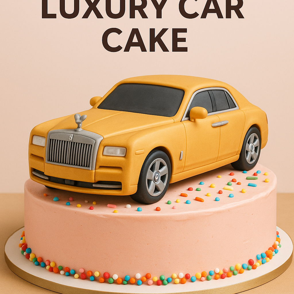 Luxury car cake design