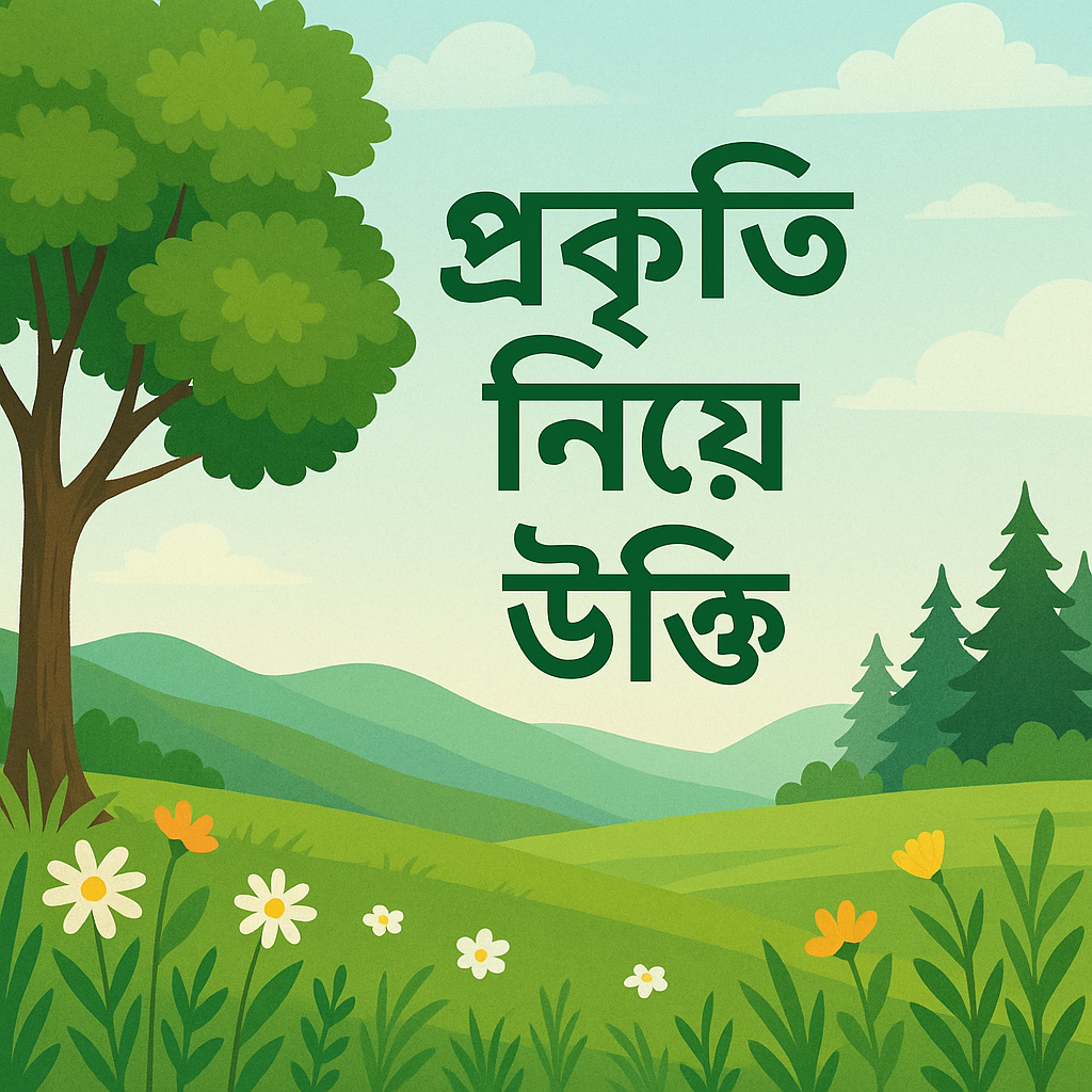 nature quotes in Bengali
