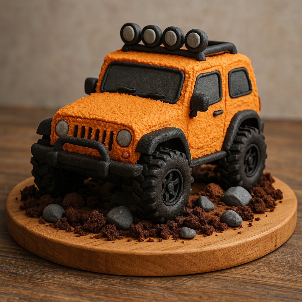 Off-Road Vehicle car cake design