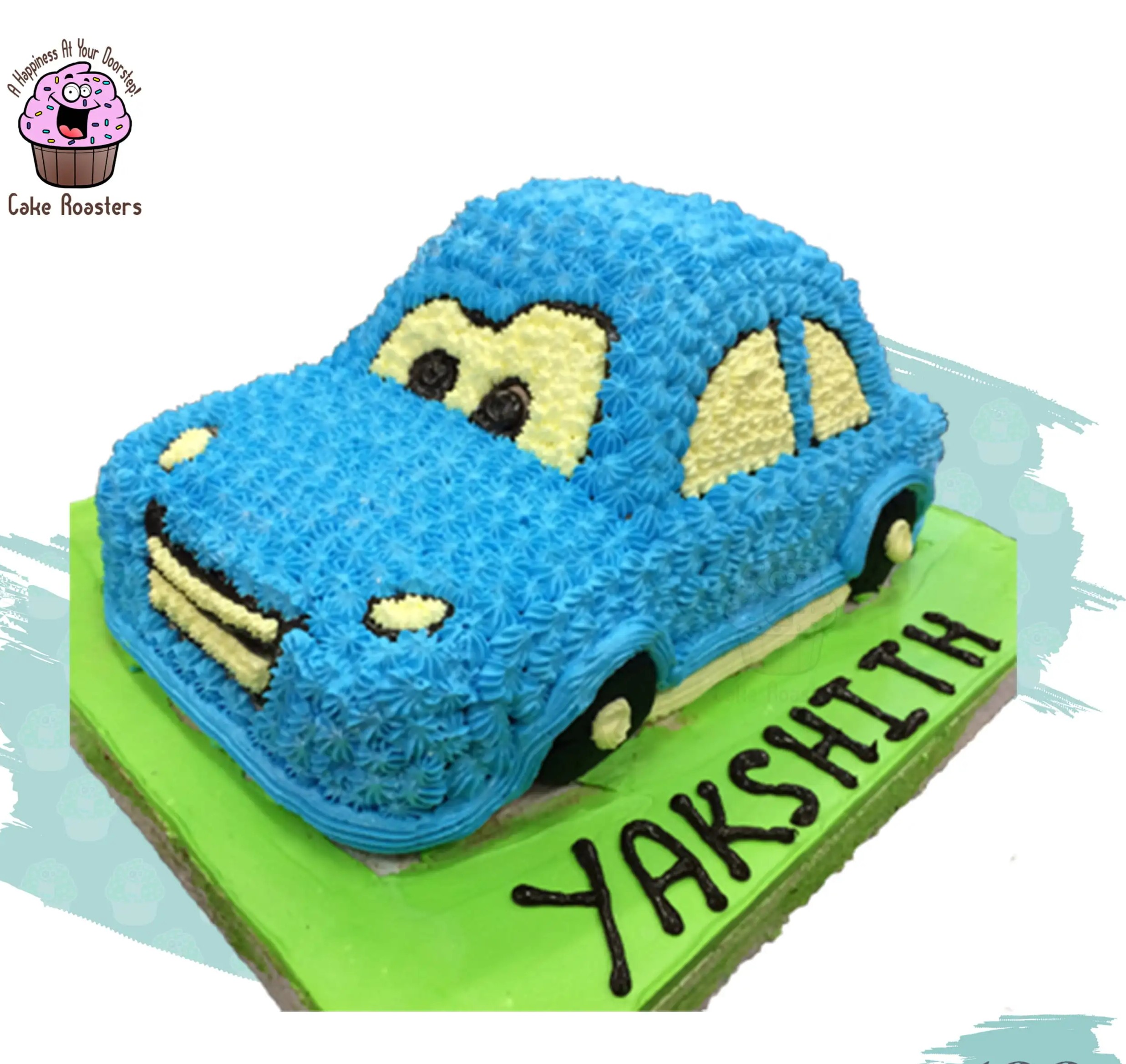 Cartoon car cake design