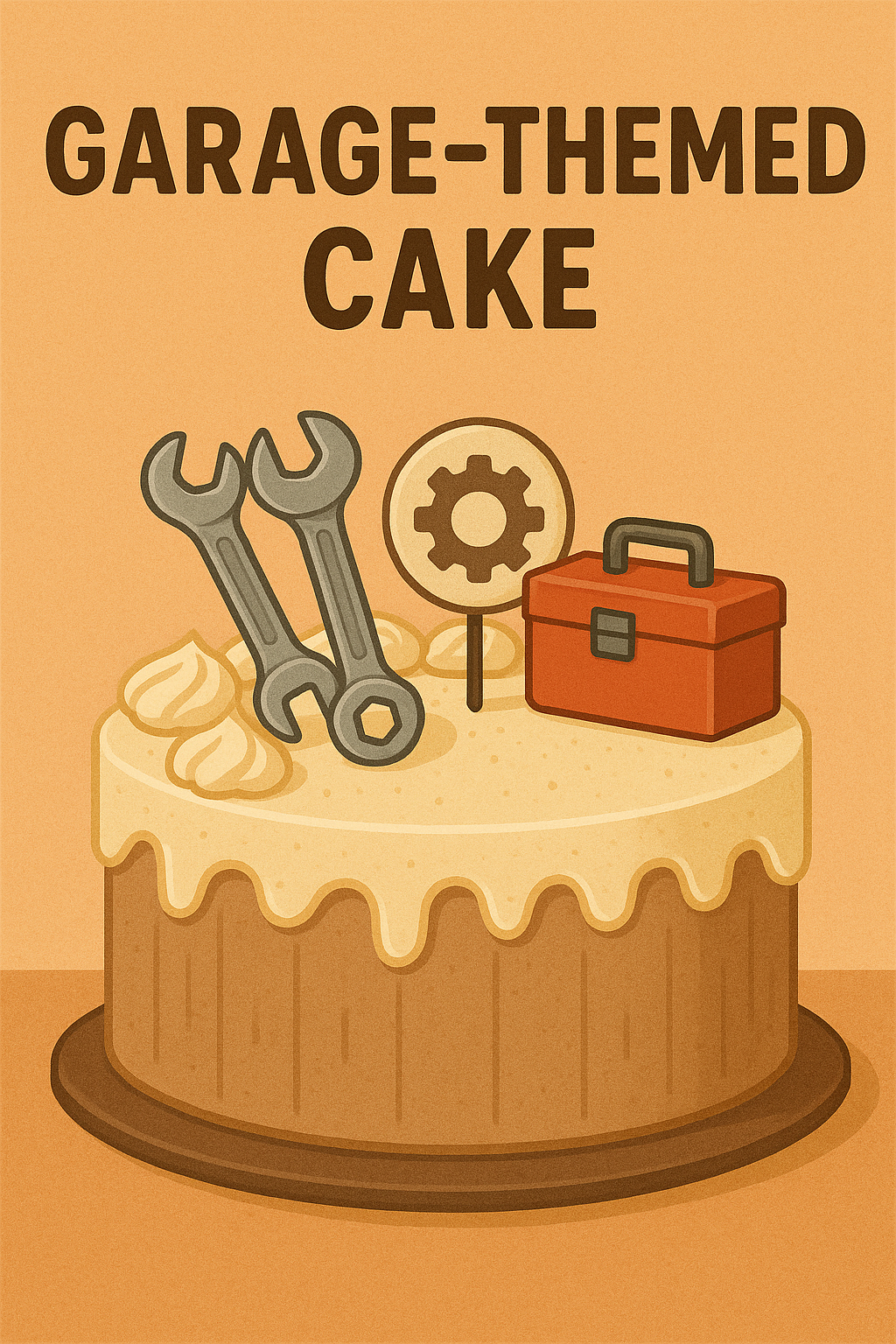 garrage themed cake design 