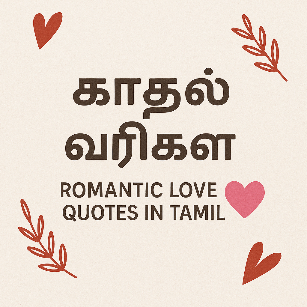 romantic love quotes in tamil