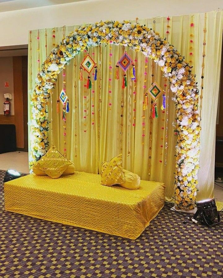 haldi decoration Stage Ideas