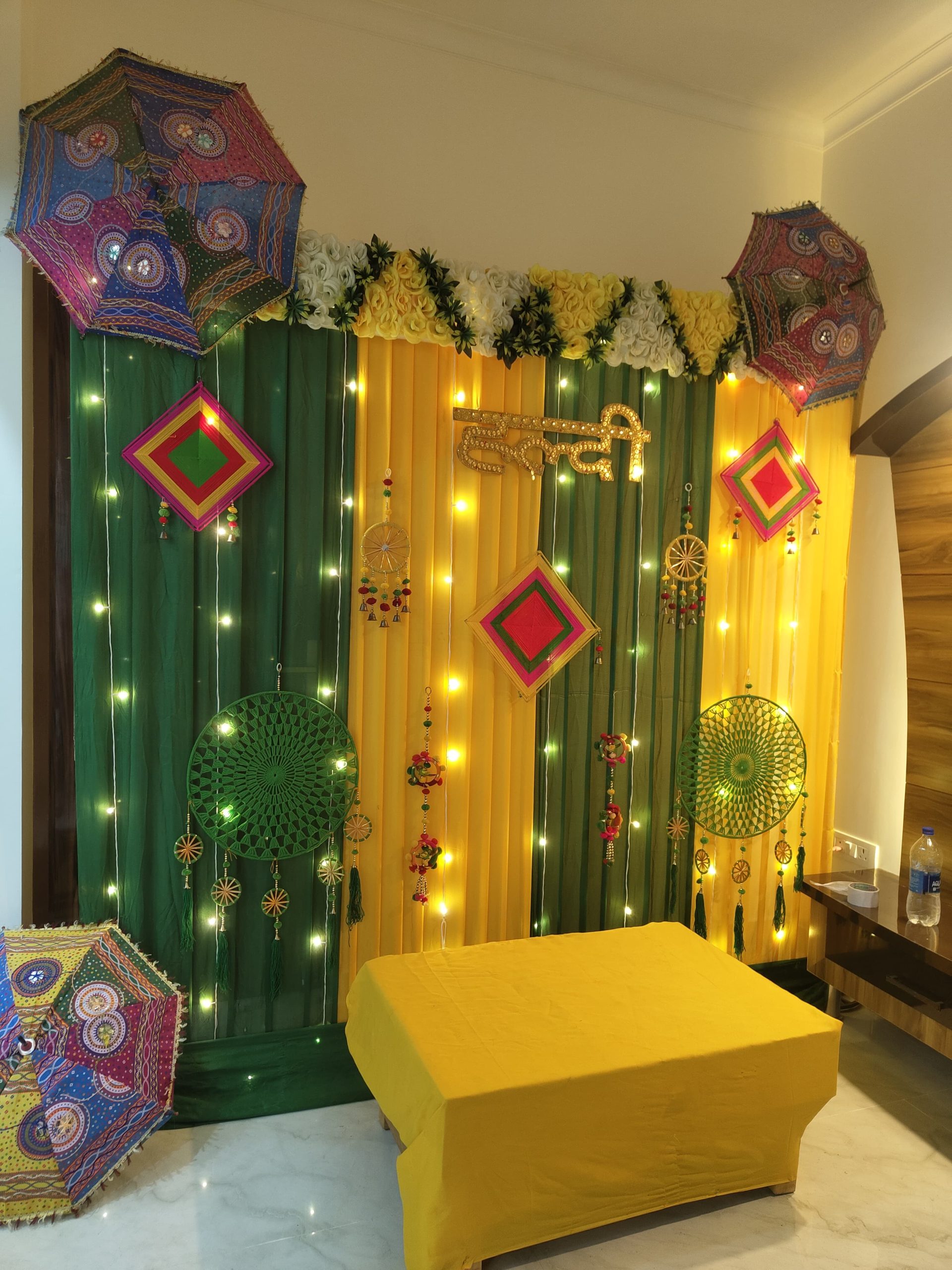 Lighting Ideas for haldi decoration