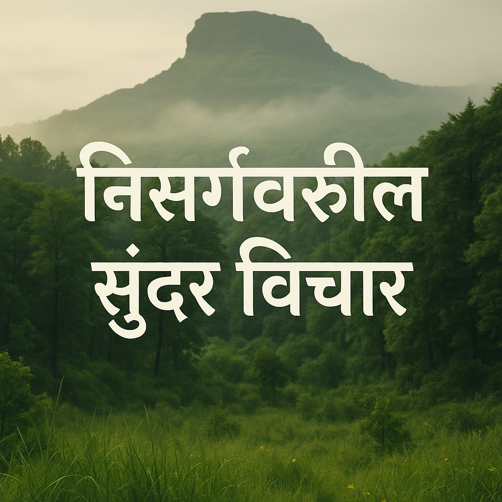 nature quotes in Marathi