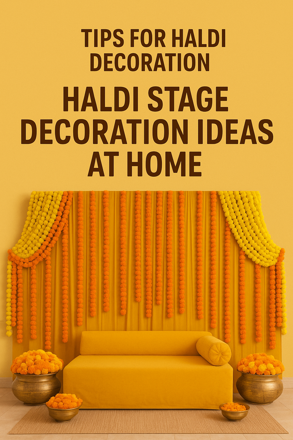 haldi decoration & Haldi Stage Decoration Ideas At Home