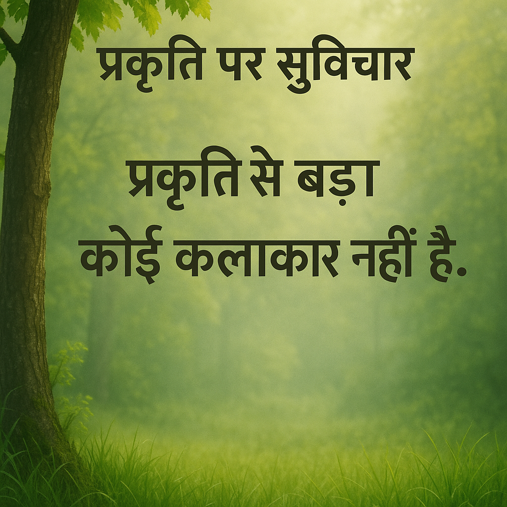 nature quotes in hindi