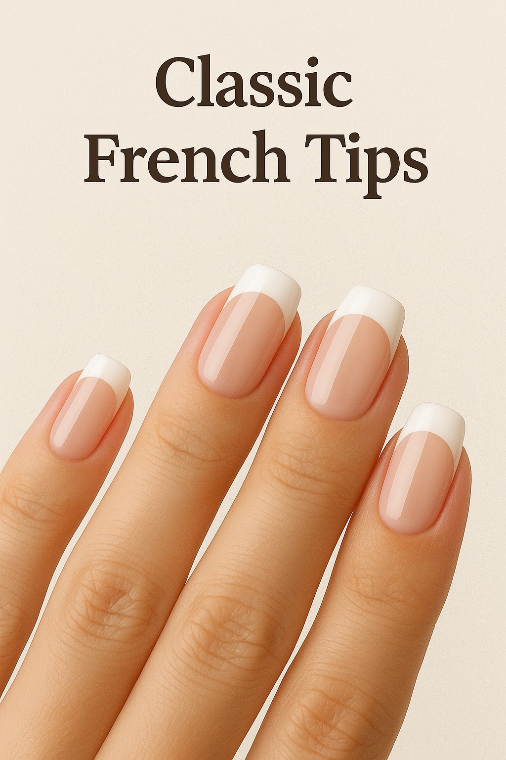 classic french nail tips