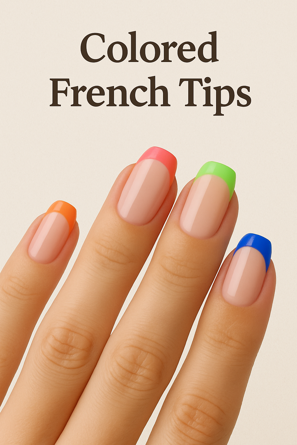 colored french nail tips